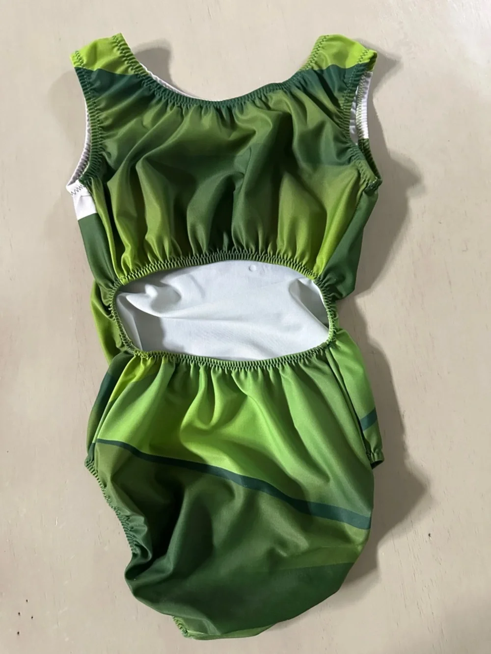 Foxy’s Gymnastics Michigan State University Spartans Ombré Leotard